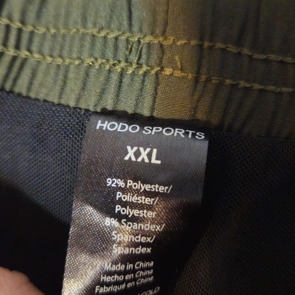 Hodo Sports Swim Trunks Men XXL Olive Green Athletic Board Shorts‎ Stretch